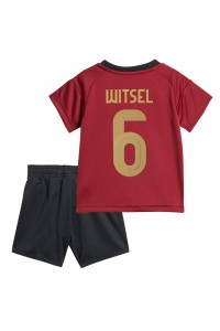 Belgia Axel Witsel #6 Jalkapallovaatteet Lasten Kotipeliasu EM-Kisat 2024 Lyhythihainen (+ Lyhyet housut)